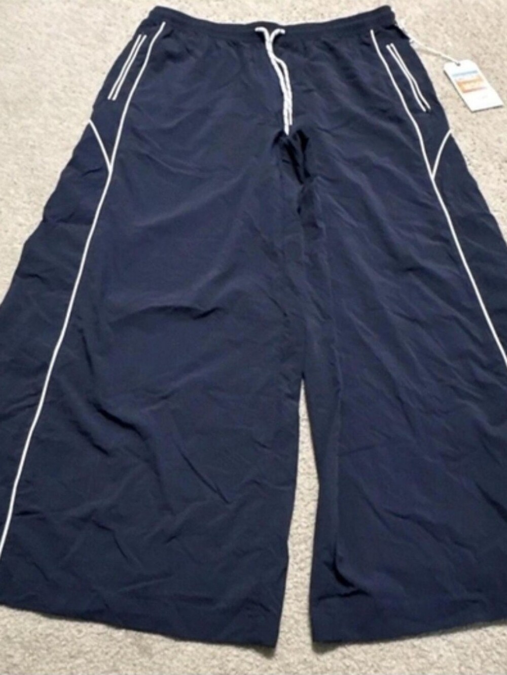 Cali 1850 Wide Leg Nylon Track Pants Brand New With Tags Xl